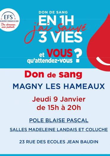 Don du sang janvier 2020