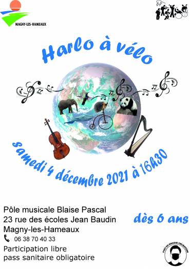 Harlo à vélo spectacle musical jeune public