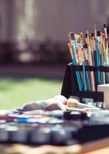 Atelier peinture en exterieur