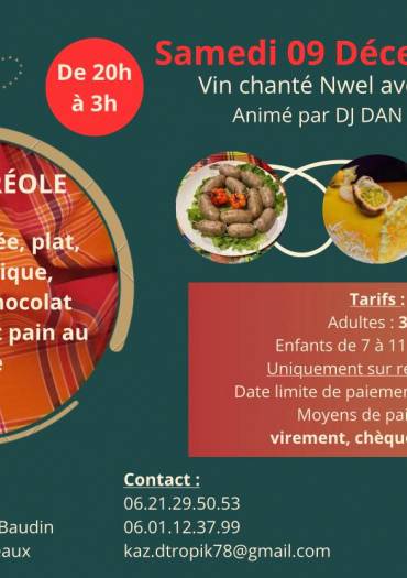 Soirée traditionnelle de Noël antillais