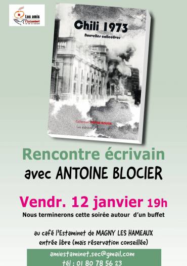 Rencontre écrivain 12 janvier 2024