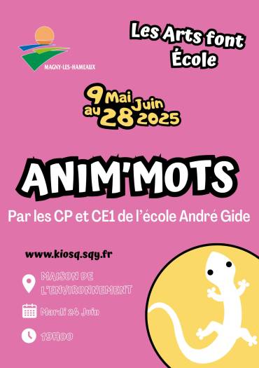 AFFICHE ANIM'MOTS AFE25