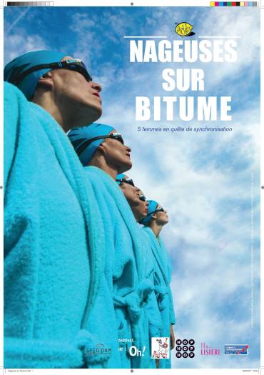 AFFICHE NAGEUSES SUR BITUME