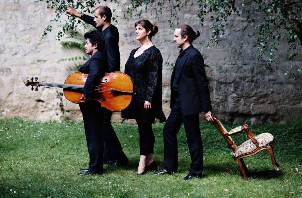 Photo des musiciens du quatuor Cambini