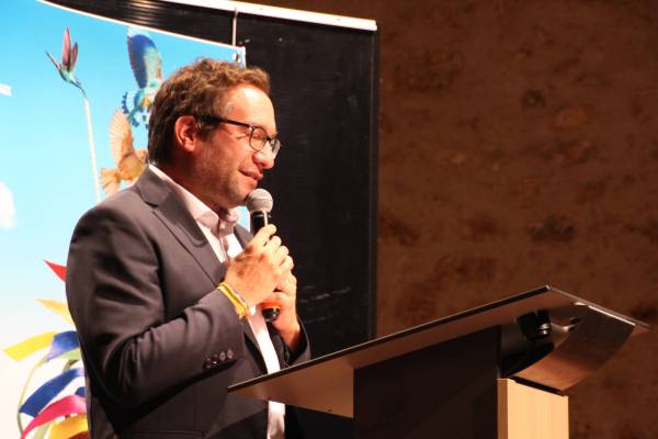 M. le Maire, lors de l'ouverture de la saison culturelle 2023/2024