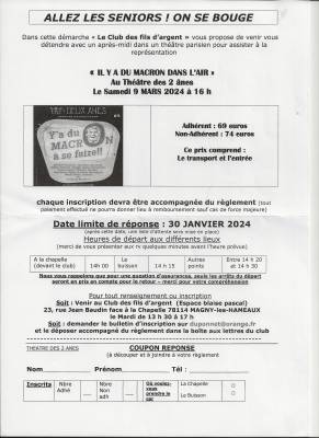 Spectacle au théâtre des 2 anes