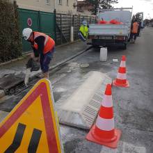 Matérialisation du passage réservé aux cycles