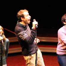 Répétitions du groupe de jazz vocal Voice Messengers