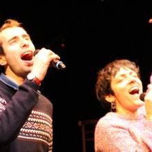 Répétitions du groupe de jazz vocal Voice Messengers