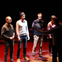 Répétitions du groupe de jazz vocal Voice Messengers