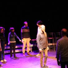 Répétitions du groupe de jazz vocal Voice Messengers