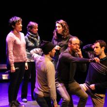 Répétitions du groupe de jazz vocal Voice Messengers