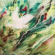 Installation de l'exposition Eaux et Lavis