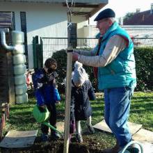 Plantation à l'école Corot