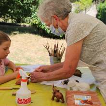 Aquarelle et modelage