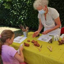 Aquarelle et modelage