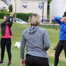 Reprise très intense pour les adhérentes au cours de fitness du mercredi soir !