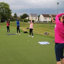 Reprise très intense pour les adhérentes au cours de fitness du mercredi soir !