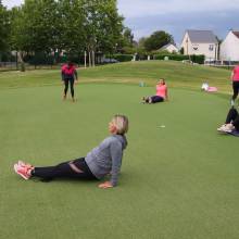 Reprise très intense pour les adhérentes au cours de fitness du mercredi soir !