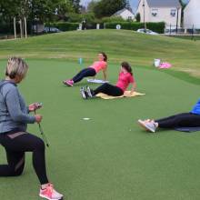 Reprise très intense pour les adhérentes au cours de fitness du mercredi soir !