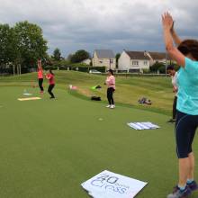 Reprise très intense pour les adhérentes au cours de fitness du mercredi soir !