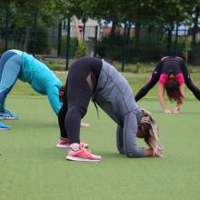Reprise très intense pour les adhérentes au cours de fitness du mercredi soir !
