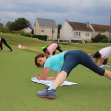Reprise très intense pour les adhérentes au cours de fitness du mercredi soir !