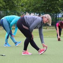 Reprise très intense pour les adhérentes au cours de fitness du mercredi soir !