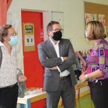 Visite des élus dans les 9 écoles de la Ville