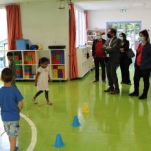 Visite des élus dans les 9 écoles de la Ville