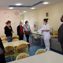 Visite des élus dans les 9 écoles de la Ville