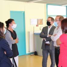 Visite des élus dans les 9 écoles de la Ville