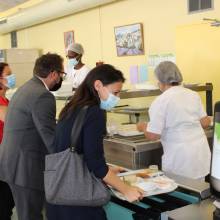 Visite des élus dans les 9 écoles de la Ville