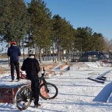 Magny-les-Hameaux sous un léger manteau blanc