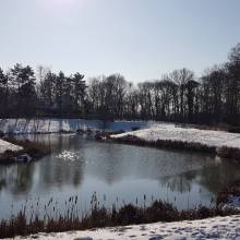 Magny-les-Hameaux sous un léger manteau blanc
