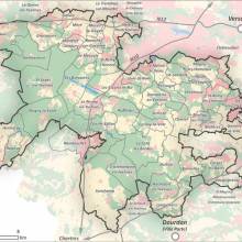 Carte des 81 communes du Parc naturel régional de la Haute Vallée de Chevreuse