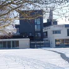 Magny-les-Hameaux sous un léger manteau blanc