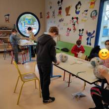 Les enfants de l’accueil élémentaire Pierre Chêne