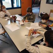 Les enfants de l’accueil élémentaire Pierre Chêne