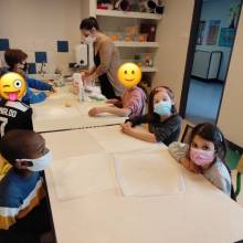 Les enfants de l’accueil élémentaire Pierre Chêne