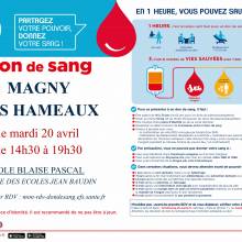 Collecte de sang - Avril 2021