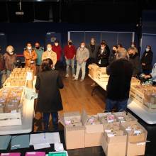 Distribution à domicile des colis gourmands des + 80 ans