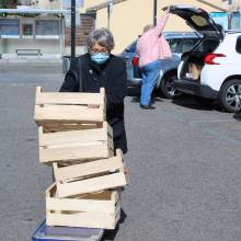 Distribution à domicile des colis gourmands des + 80 ans