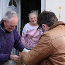 Distribution à domicile des colis gourmands des + 80 ans