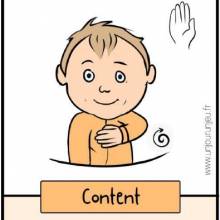 Petit mot pour les émotions : Content