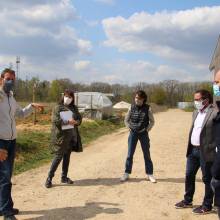 M. le Maire accueille M. le Député des Yvelines à la Ferme de la Closeraie