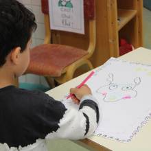 Lirenval : visite de l’illustratrice Marianne Barcilon à l'école Corot