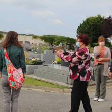 Passage du  jury départemental des trophées yvelinois 2021 sur la thématique des cimetières naturels 