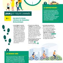 En route pour l'école de manière écologique
