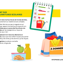 Le point sur les fournitures scolaires